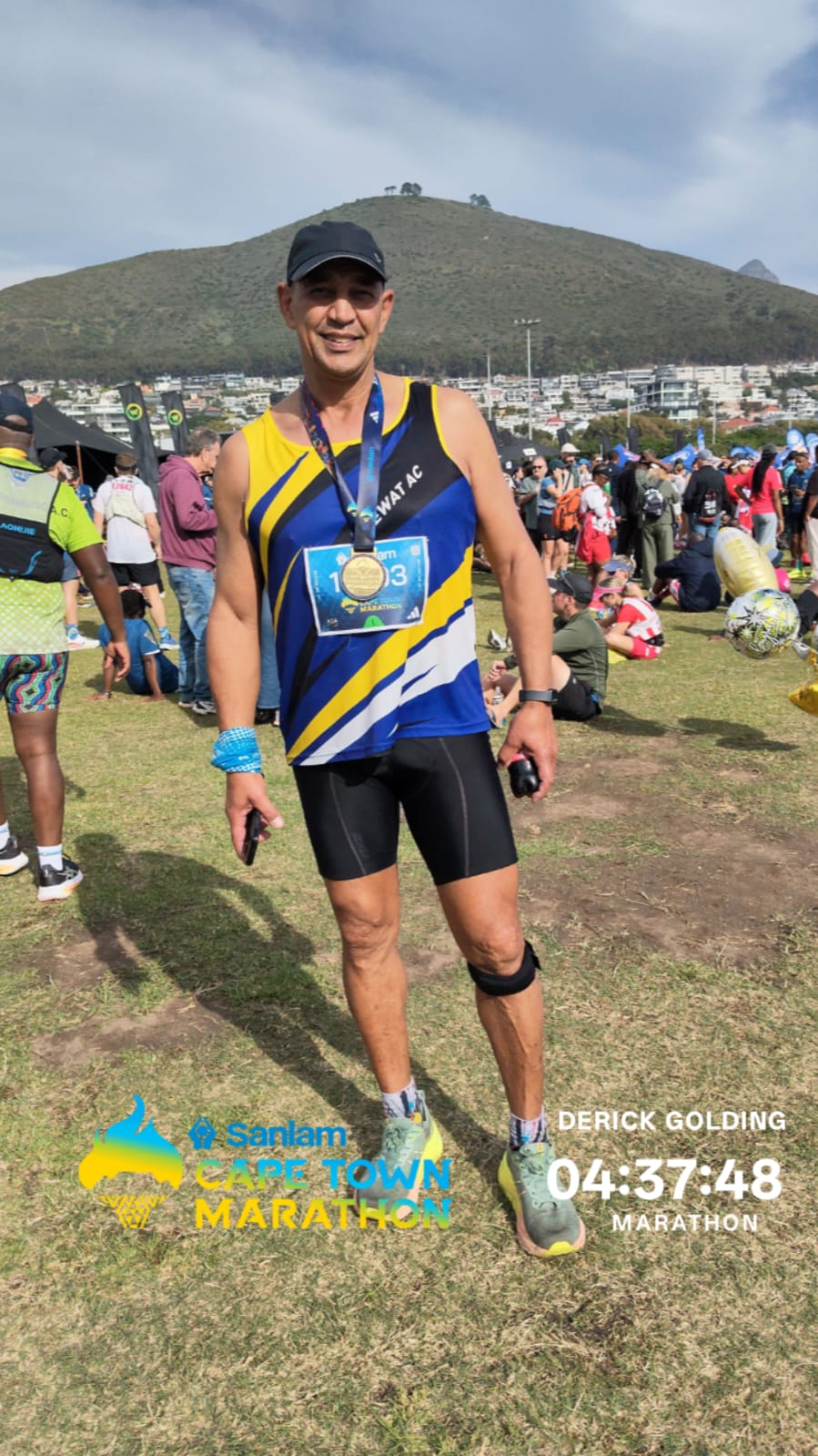 Derick Golding completes Cape Town Marathon